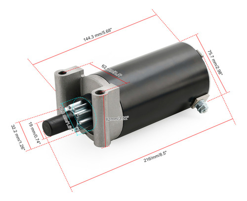 Motor De Arranque For Tractor Toro Gt2100 23hp Gt2200 25hp