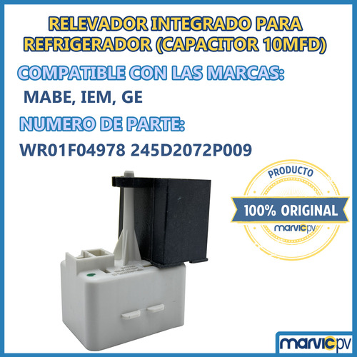 Relevador Integrad Rele Relay Refrigerador Mabe 245d2072p009