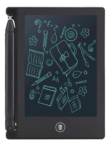 Tabla Escritura Lcd Ultrafina Para Niño 4,5  Color Negro