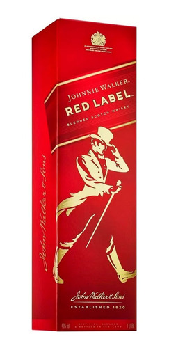 Imagem 10 de 10 de Kit Whisky Red Label 1 Litro + 4 Unidades Red Bull 250ml