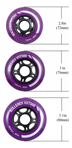 Rollerex Vxt500 Ripstik/ruedas De Patinaje En Línea (2 Unida