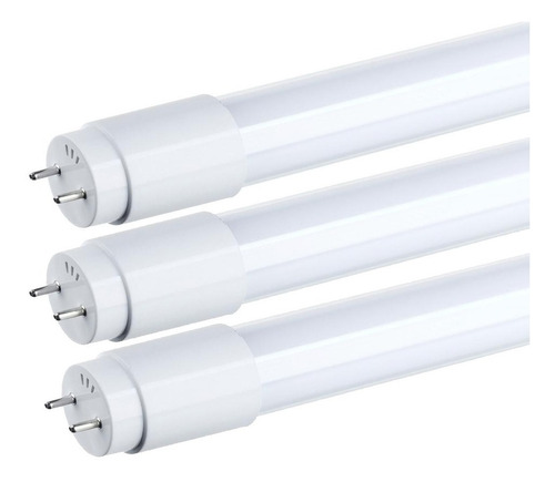 Pack 60 Tubo Led 18w Cubierta De Vidrio Luz Fría 120 Cms 