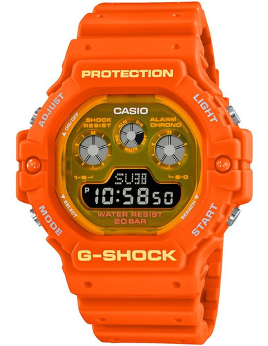 Reloj Casio G Shock Dw 5900ts Naranja Sumergible 200m