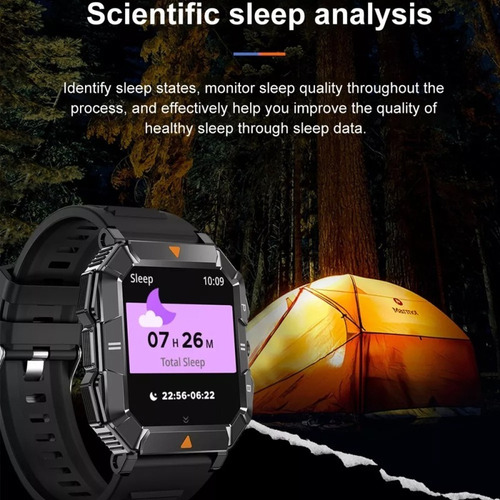 Reloj Inteligente Lemfo Con Linterna Led Bluetooth Calling
