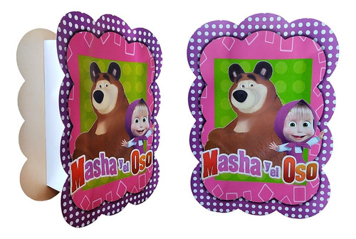 Piñata Para Juguetes Masha Y Oso Decoración Fiesta Temática