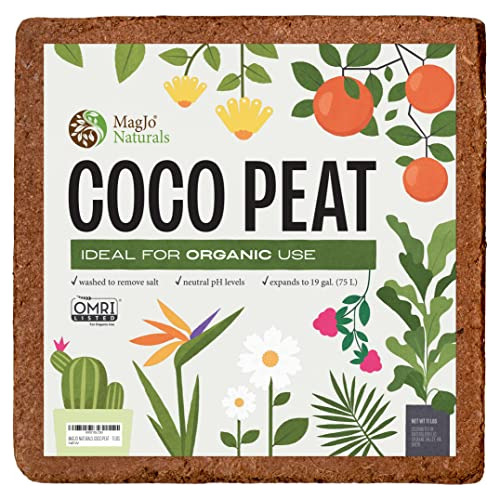 Coco Coir Natural 100% Puro (turba De Coco) Bloque De 1...