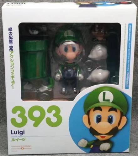 Figura Super Mario Bros - Luigi Nendoroid Bootleg