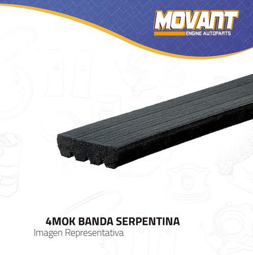 Banda Serpentin Polyv Motor Nissan Tsuru L4 1.6l 1998-2013