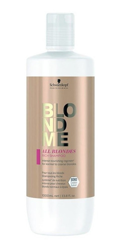 Shampoo Schwarzkopf Blond Me All Blondes Rich 1000 Ml