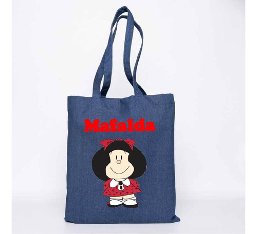 Totebag Mafalda  Estampado Diseño Mafalda   35 X 40 Cm