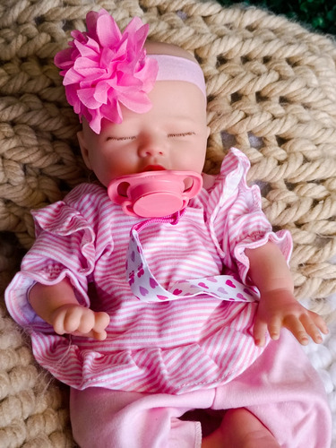 Bebé Reborn Original Silicona Sólida 33 Cm Catlin Doll