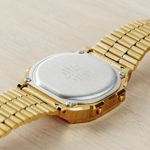 Reloj Casio Vintage Unisex A-168wgg Color Del Bisel Dorado
