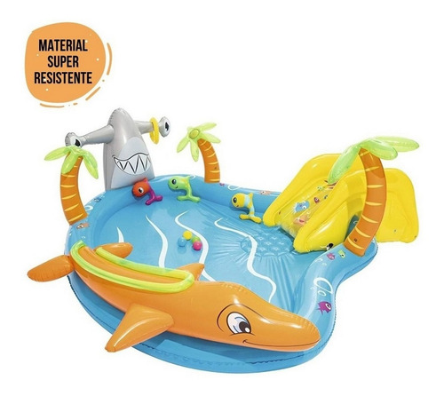 Imagen 3 de 10 de Bestway Pileta Centro De Juegos Gigante Jeg 53067 El Gato