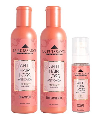 Tratamiento Anti Caída La Puissance 3 Pasos Hair Loss