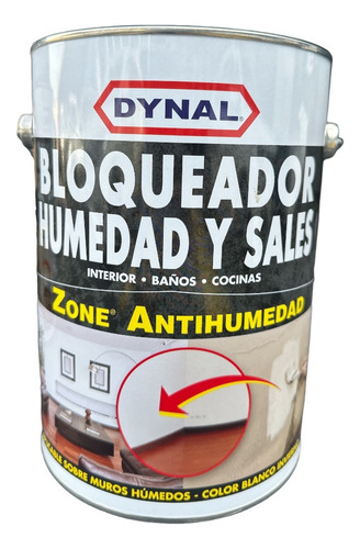Bloqueador De Humedad Y Sales  Dynal 1 Galon // Mojostore