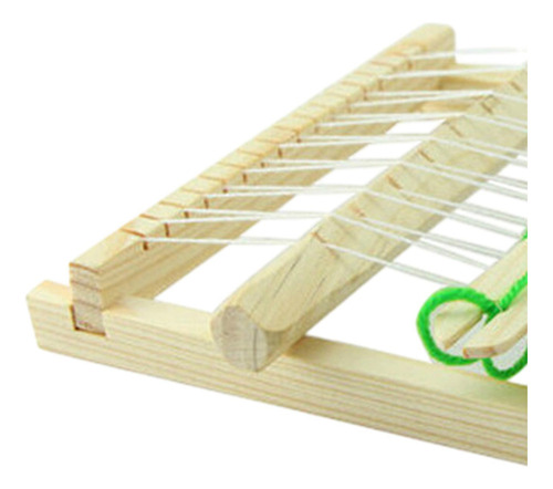 Para De Telar De Madera, Telar De Telar De Tejido Con 2