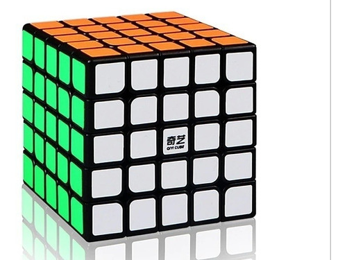 Cubo Rubik Qiyi 5x5 Qizheng Speedcube Stickerless / Black