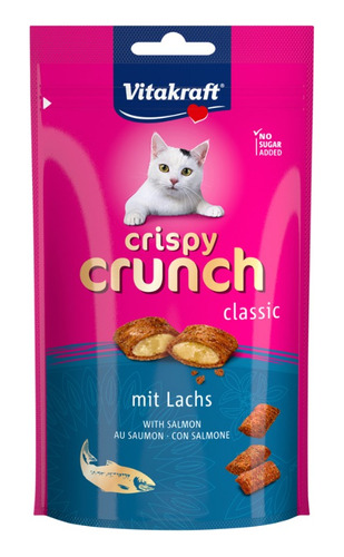 Vitakraft Crispy Crunch Gatos Sabor Salmon 60 Gr