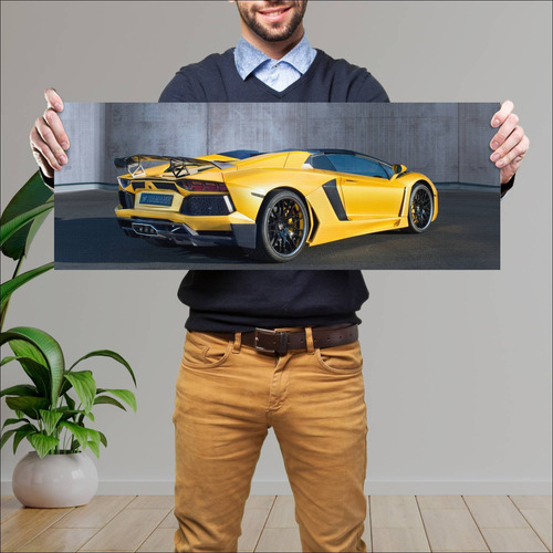 Cuadro 30x80cm Auto 2015 Lamborghini Aventador R 327