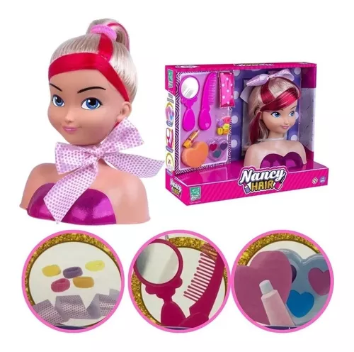 Boneca Nancy Hair Para Pentear E Maquiar – SUPER TOYS – Maior Loja