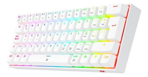 Teclado Mecánico Redragon Dragonborn K630w Rgb Sp Blanco
