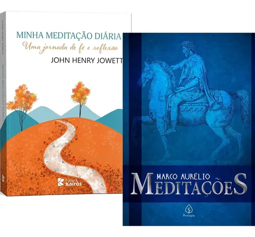 Kit 2 Livros Meditações Diárias: Fé Cristã + Marco Aurélio Estoicismo | Reflexão Espiritual E Autoconhecimento Autoajuda