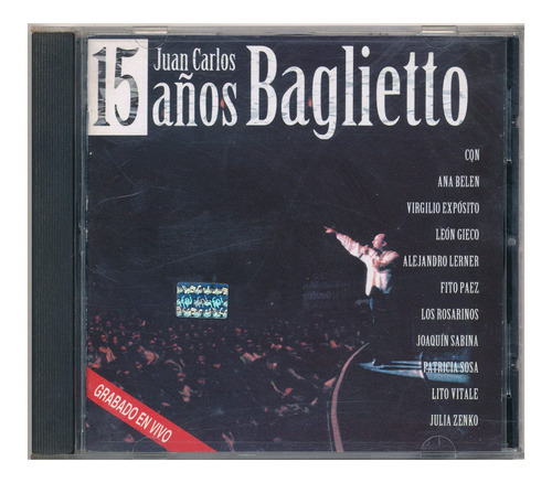 Cd Juan Carlos Baglietto - 15 Años (Usado)