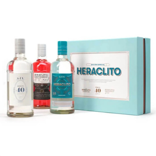 Estuche Degustacion Heraclito Gin X3 Botellas - London Dry 