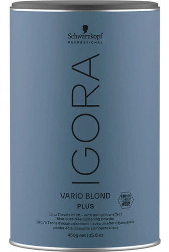  Schwarzkopf Igora Vario Blond Plus Extra Polvo Dec 450grs Tono claro