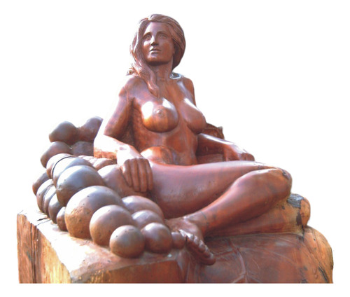 Escultura De Mujer Tallada En Madera-esculturas Por Encargo-