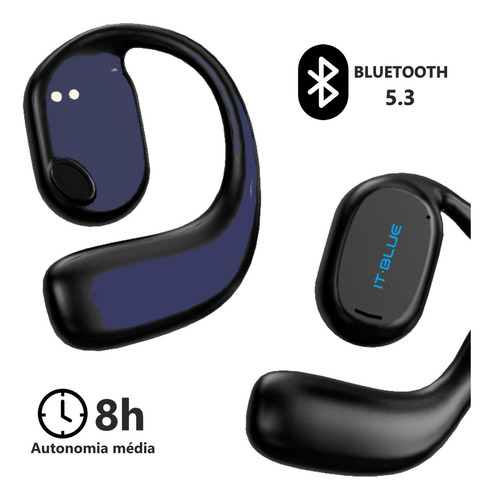 Fone De Ouvido Sem Fio Bluetooth 5.3 Tws Condução Óssea