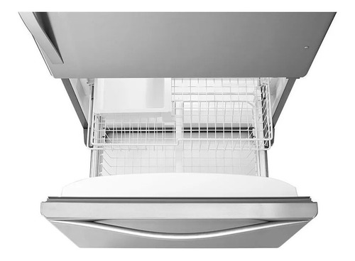Refrigerador con freezer Whirlpool Bottom Freezer WRB322DMB color stainless steel con capacidad de 625L 127V
