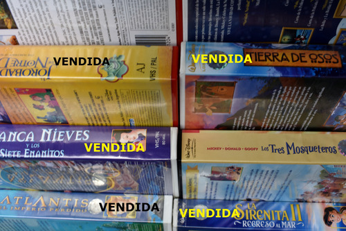 Películas Vhs Originales, Disney Y Otras - Ver Descripcion (Usado)