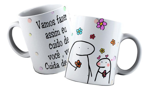 Caneca Dia Dos Namorados Flork - Eu Cuido De Você