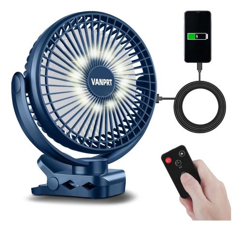 Vanprt Ventilador De Clip Para Tienda De Campana Colgante Po