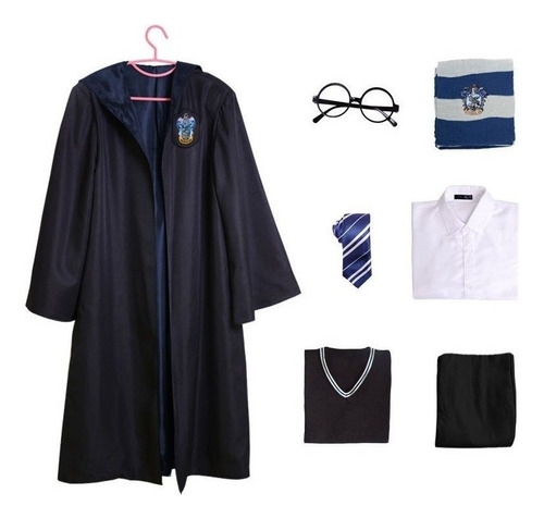 Gryffindor Conjunto Uniforme Niña Hermione Disfraz Capa Fal