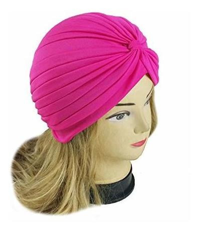 5 Mujeres Elastico Turbante Quimio Cap Bennie Head Wrap Hea