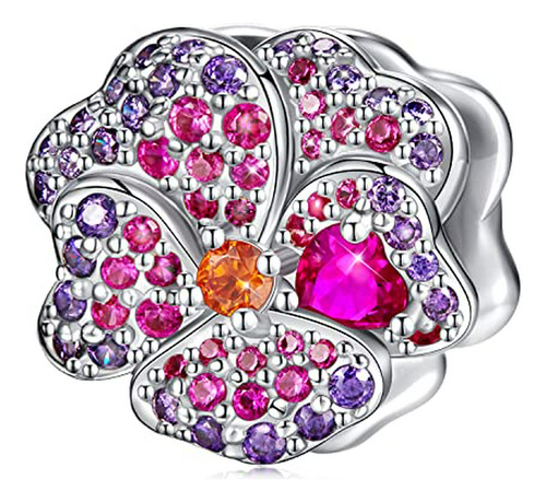 Forever Queen Rose Flower Charm I Love You Pansy Flower Sunf