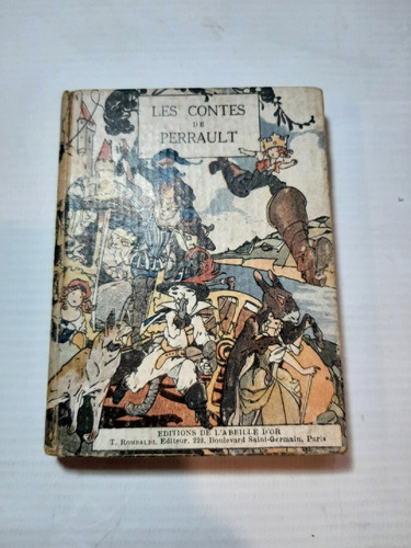Antiguo Libro Los Cuentos De Perrault Pocket Francés Ro 1757