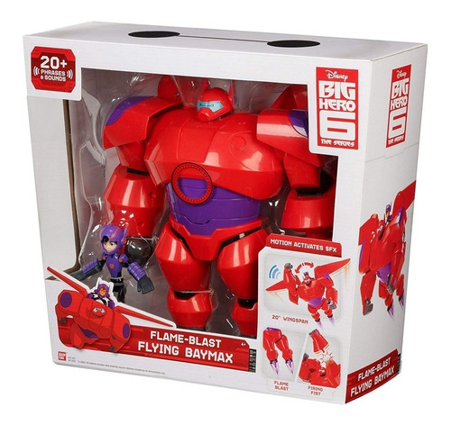  Baymax Chama Voadora Com Hiro Big Hero 6 Bandai #41306