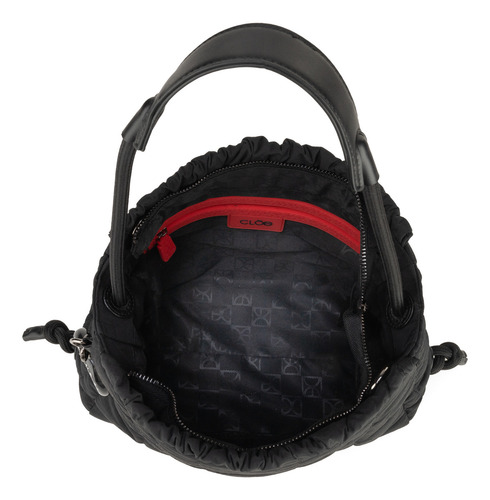 Bolsa Tote Cloe Fimuri I Mediano Color Negro