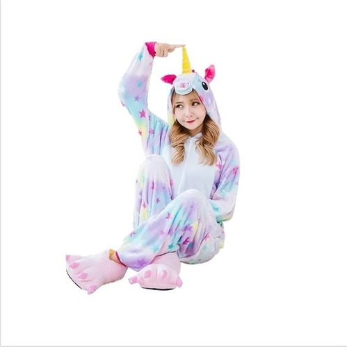 Pijama Unicornio Enterito Polar Mujer