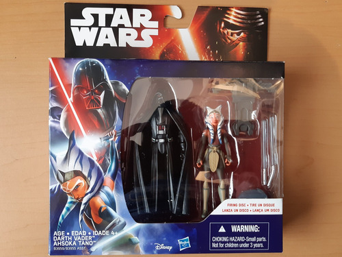 Star Wars Rebels Ahsoka Tano & Darth Vader Figuras 3.75 (Usado)