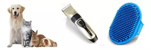 Máquina profesional para cortar pelo en perro y gato con cuchillas  desmontables. Máquina inalámbrica, recargable, para cortar y recortar pelo  grueso