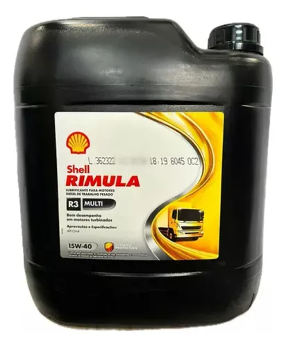 Óleo Shell Rimula R3 Multi 15w40 Ch-4 Diesel - 20l | MercadoLivre