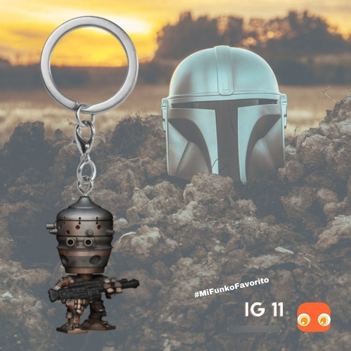 Imagen 4 de 4 de Llavero Funko Pop: Star Wars Mandalorian - Ig 11