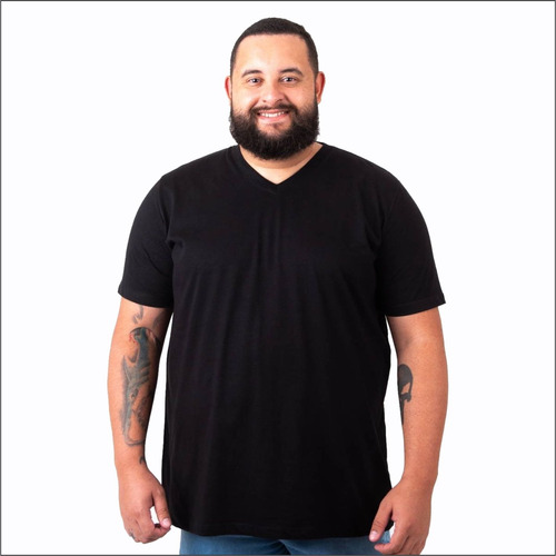 Camiseta Masculina Grande Plus Size Algodão Linha Premium