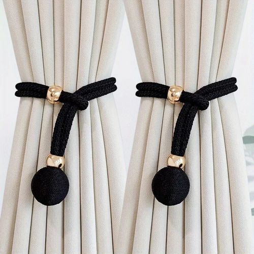 Sujetadores Decorativos Ajustables Para Cortinas, 4 Unidades