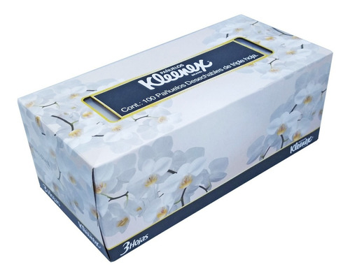 Caja De Pañuelos Desechables Kleenex Triple Hoja 100uds