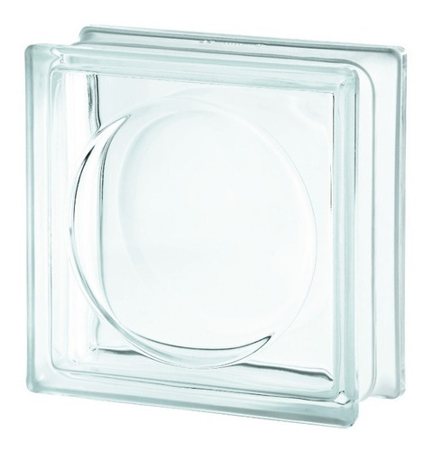 Ladrillos De Vidrio Liso Modelo Ovalo Checo Incoloro
